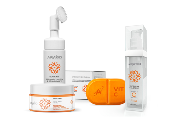 Skinderms: nova linha da Árago com vitamina C superpotente e efeito antipoluição