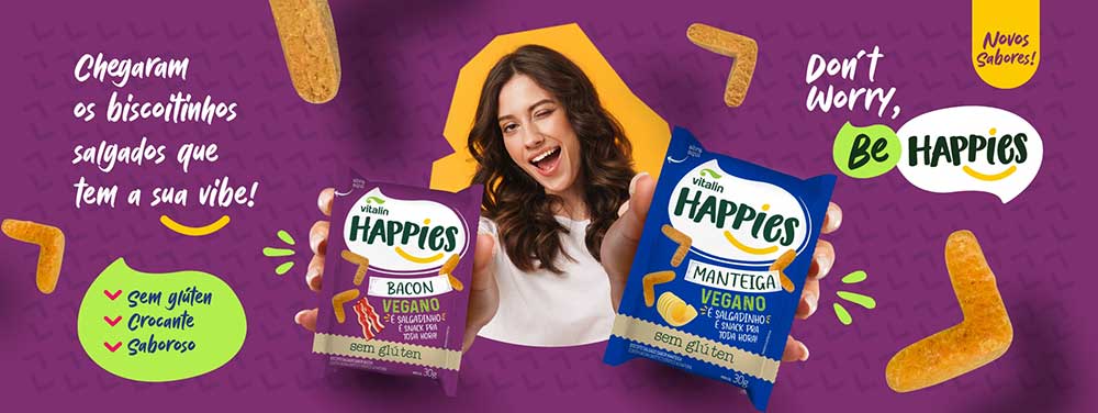 Vitalin anuncia nova linha de snacks sem glúten Happies | Lifebrunch